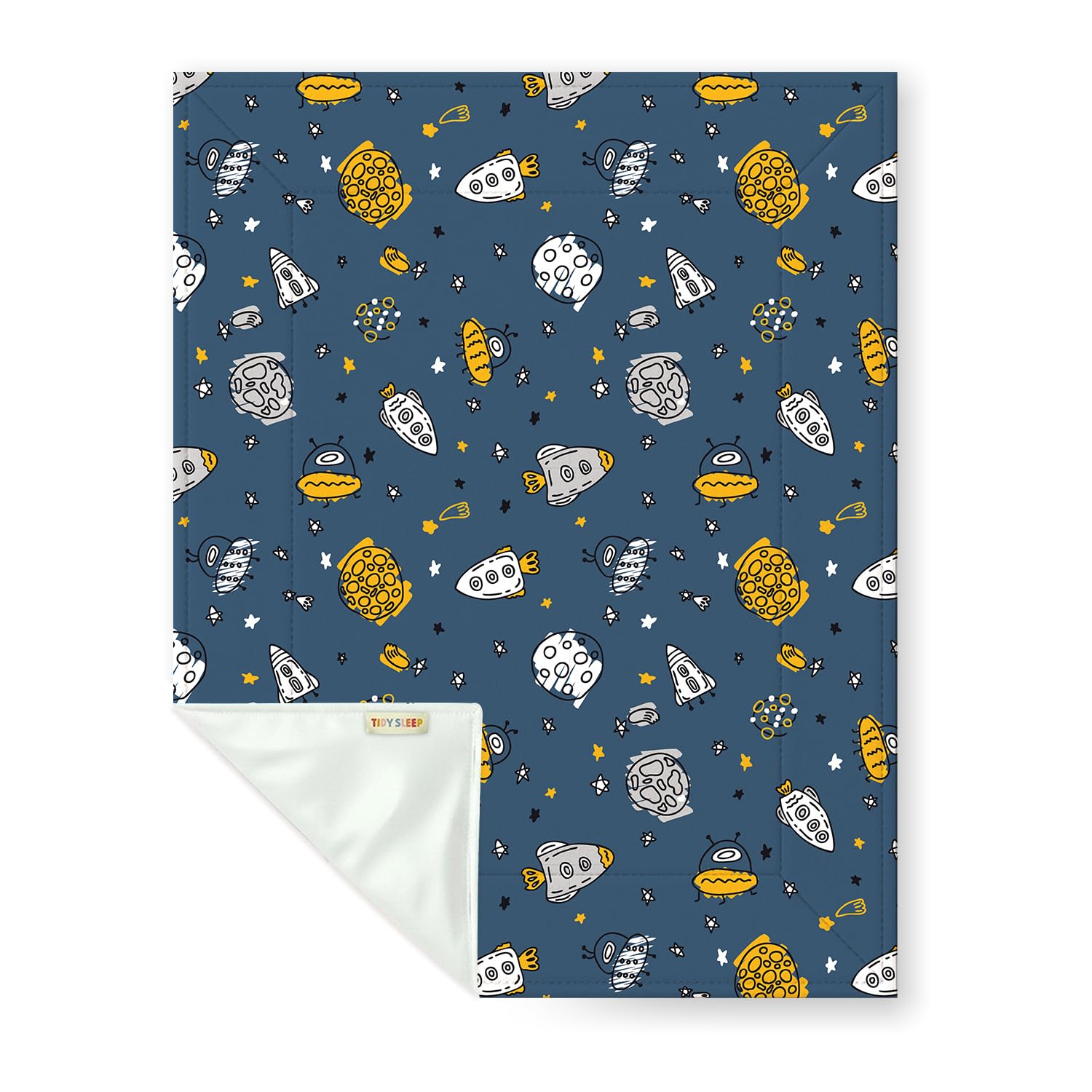 Baby Diaper Changing Mat 90 x 65 cm (3–9 Months) | Soft Cotton Changing Sheet for Newborns | Portable, Washable & Travel-Friendly | Little Space Cat-image-47