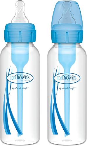 Dr Brown's Natural Flow 250 ml PP Narrow Options+ Bottle BLUE, 2-Pack