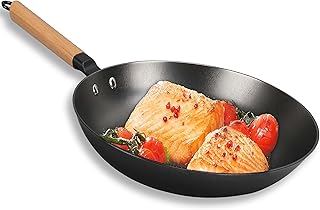 Cuisiland 12” Nitrided Cast Iron Frying Pan – Large-Size Skillet, Rust-R...