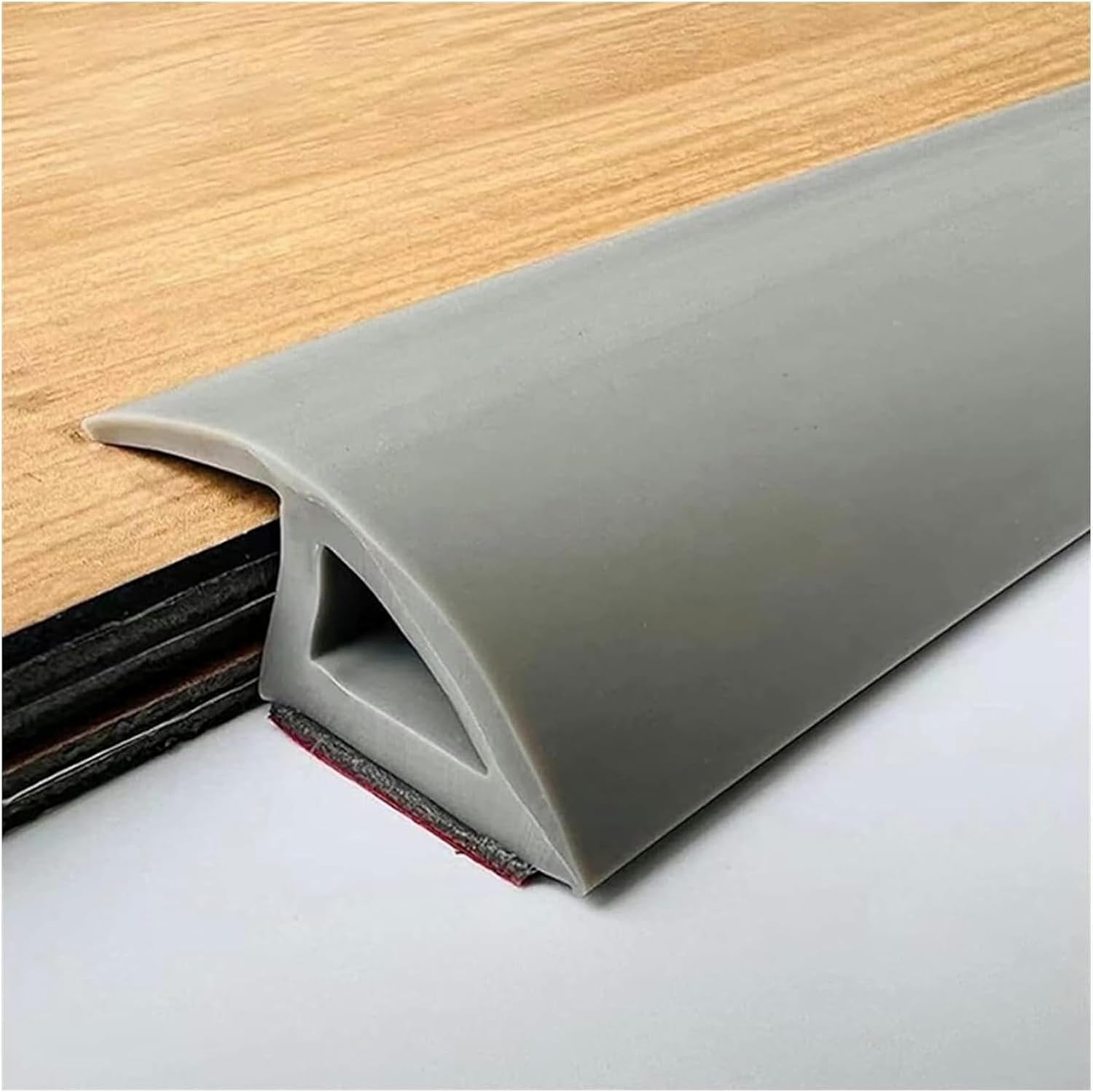 Floor Transition Strip, Floor Edging Trim Strip, Smooth Threshold Transition for Carpet to Laminate, Multiple Colors Reducer, Include Self Adhesive Strips, Gray