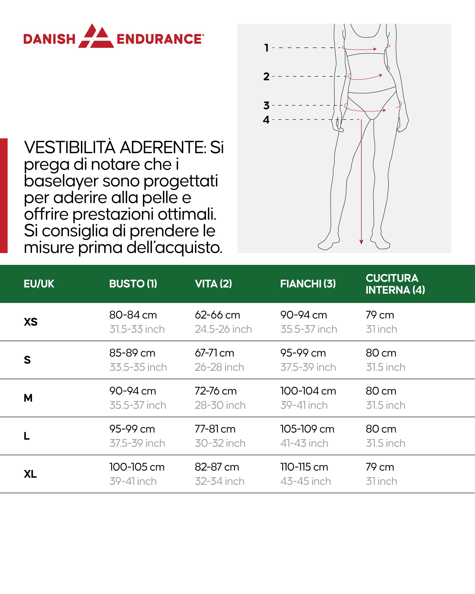 DANISH ENDURANCE Maglia e Pantaloni Termici Donna, Completo in Lana Merino Premium per Sci, Trekking