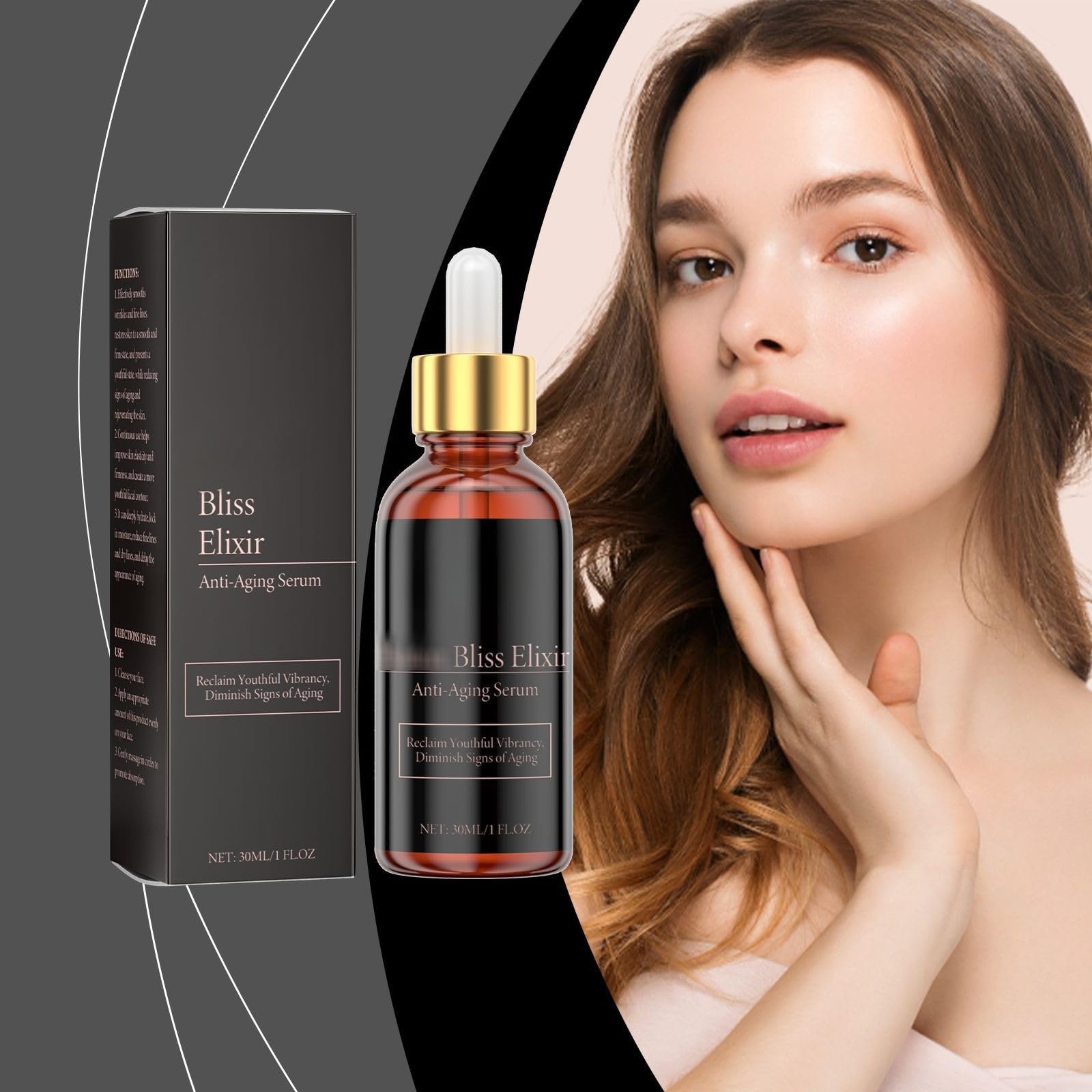 Infinite Love - Elixir Prime Suero Antienvejecimiento Para Mujeres Maduras: Reducción De Arrugas, Firmeza E Hidratación Profunda (2 pcs)