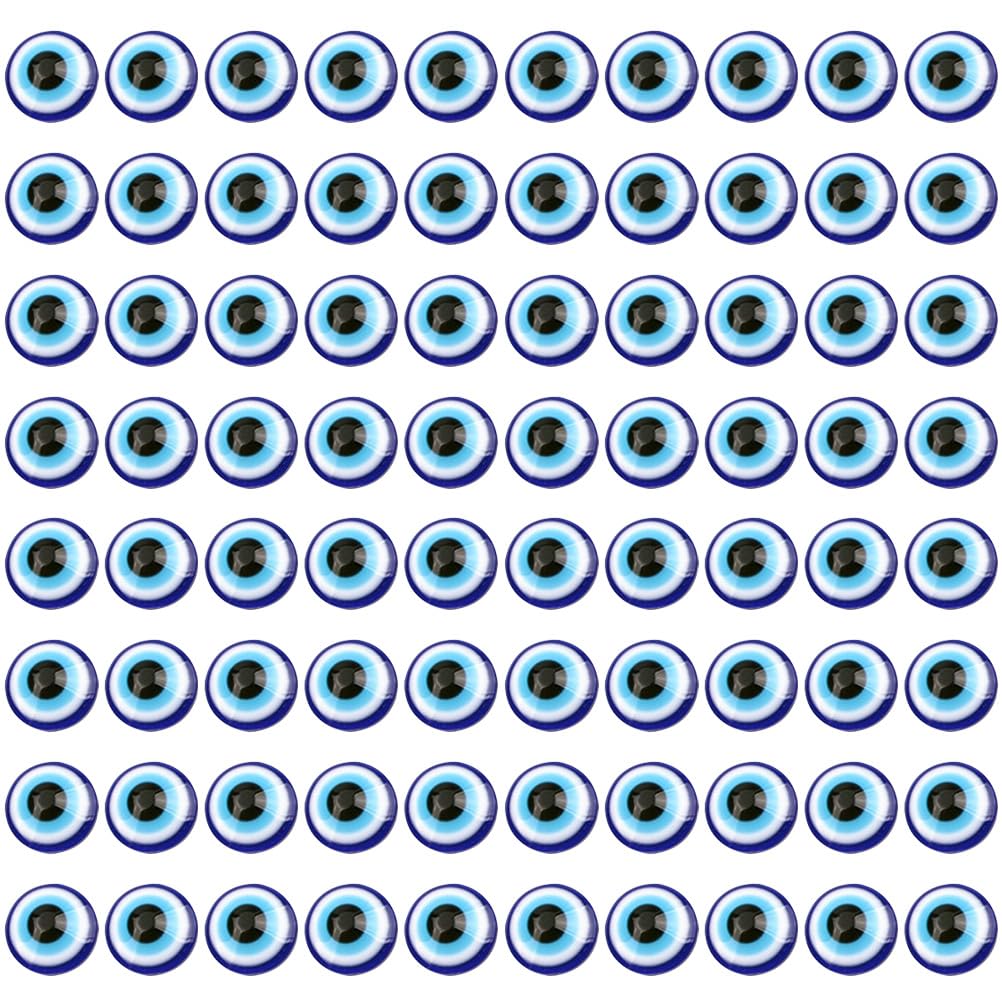 Perles oeil plat resine SHINEOFI bleu accessoires scrapbooking et artisanat DIY