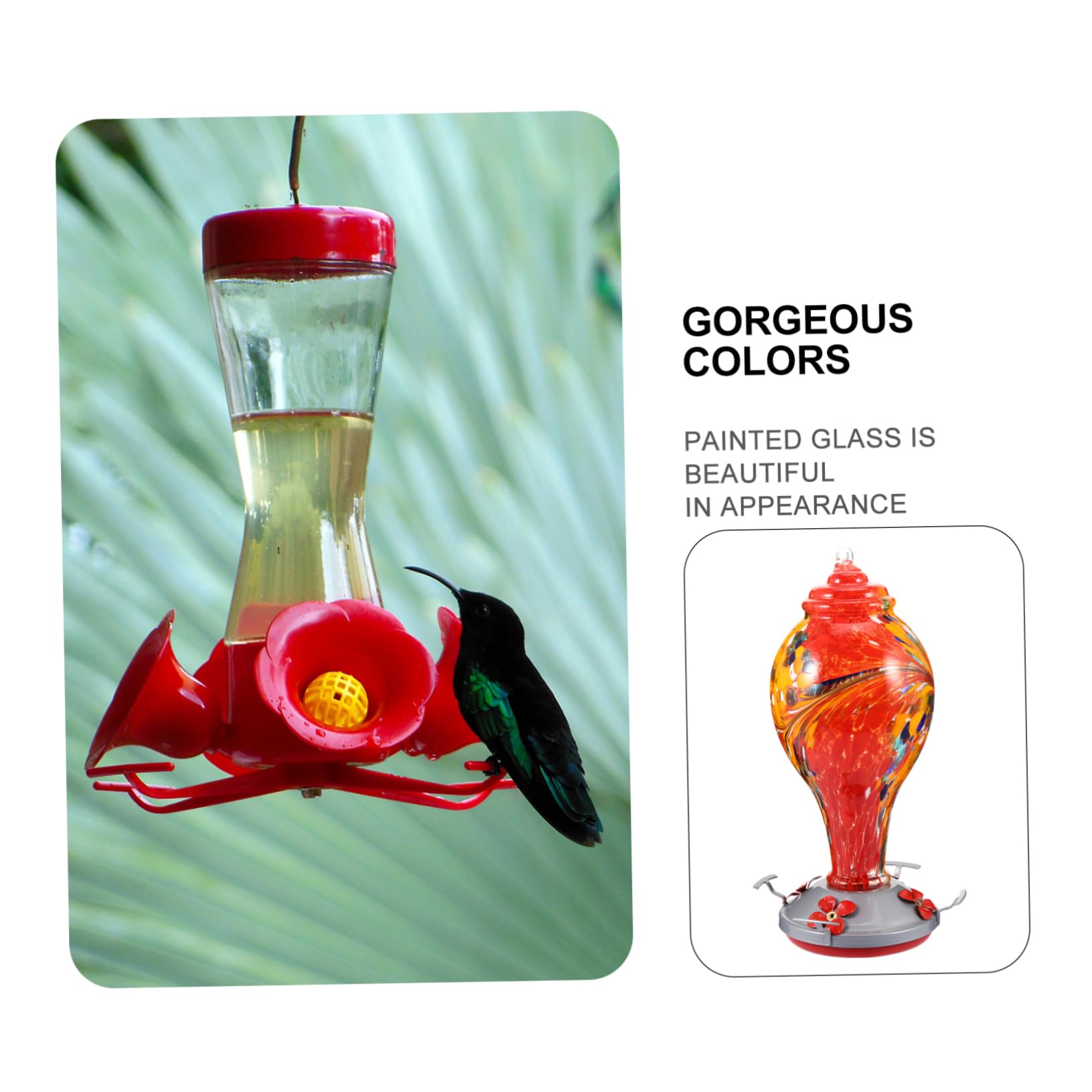 VANZACK Comedero De Gran Capacidad con Diseño Exquisito para Atraer Colibríes para La Familia De