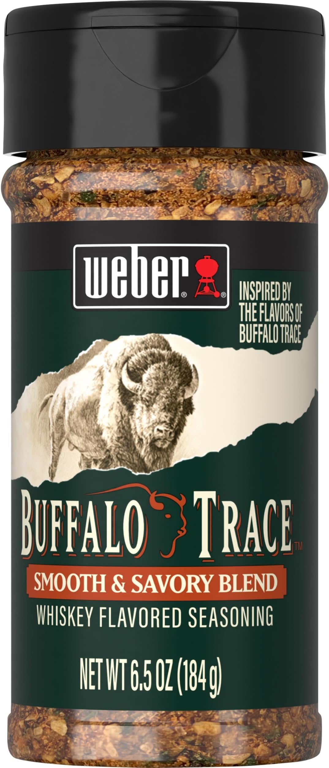 Weber Buffalo Trace Whiskey Flavored BBQ Seasoning, 6.5 oz