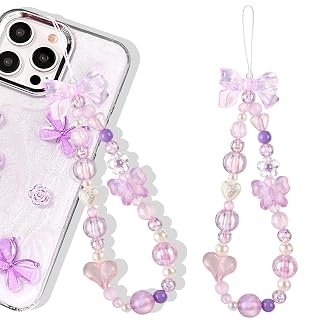 Phone Charms Strap-Pink Bow Strawberry Cherry Charm Strap Universal Lanyard Wrist Chain String for Phone Case - Amazon product rated Grade A