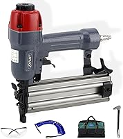 Vista 10 de Brad Nailer - Pistola de clavos eléctrica de calibre 18, clavadora de clavos 2 en 1 con 800 clavos y grapas, pistola de clavos con 2 baterías de 2.0