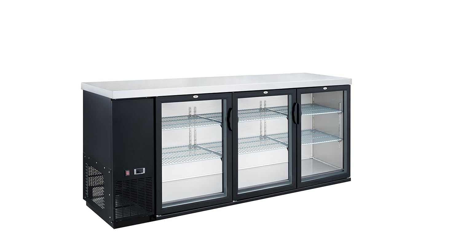 Dukers DBB72-H3 19.1 cu. ft. 3 Door Bar and Beverage Cooler
