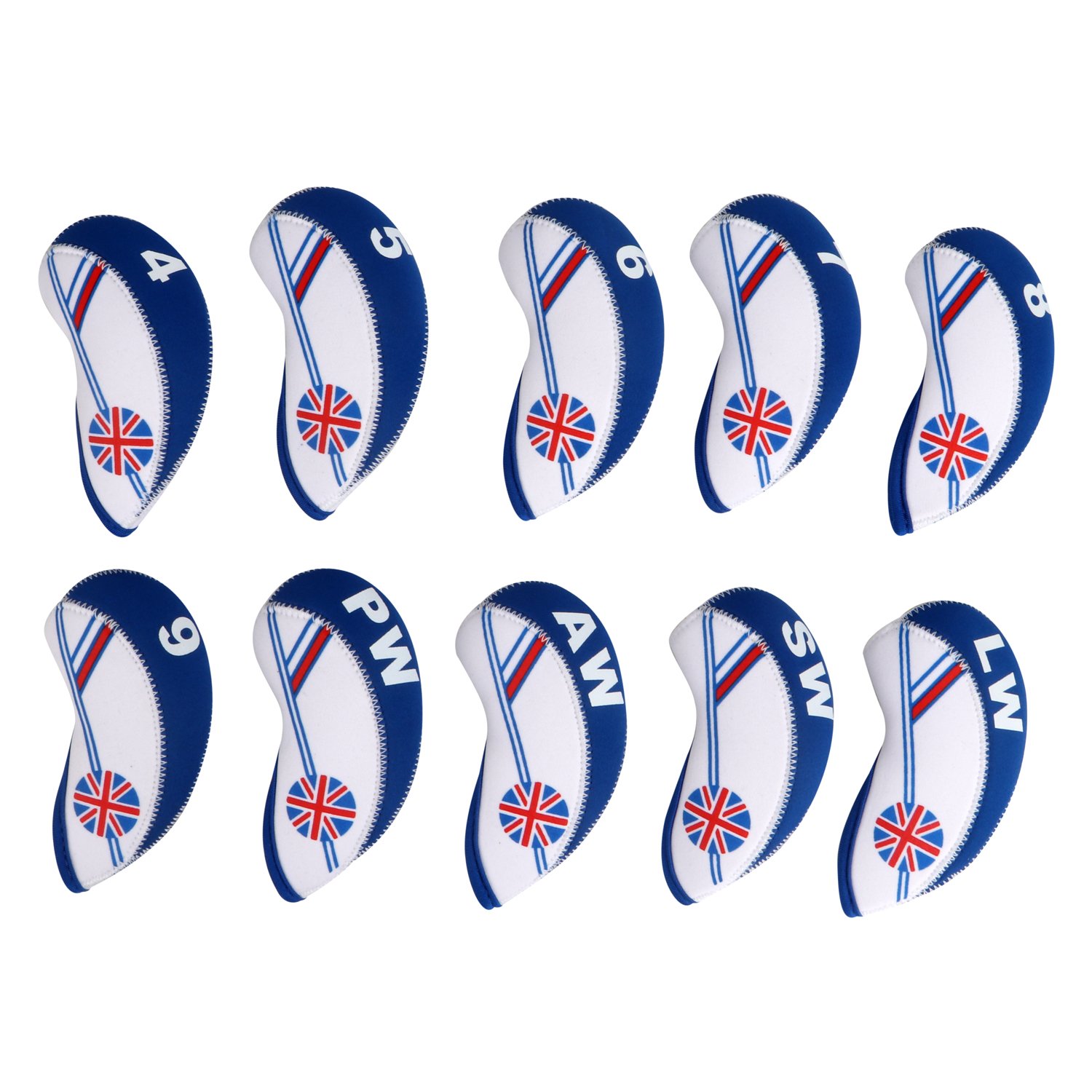 Tourbon Golf Club Fundas de Hierro Casco para Titleista, Callaway, Ping – Juego de 10