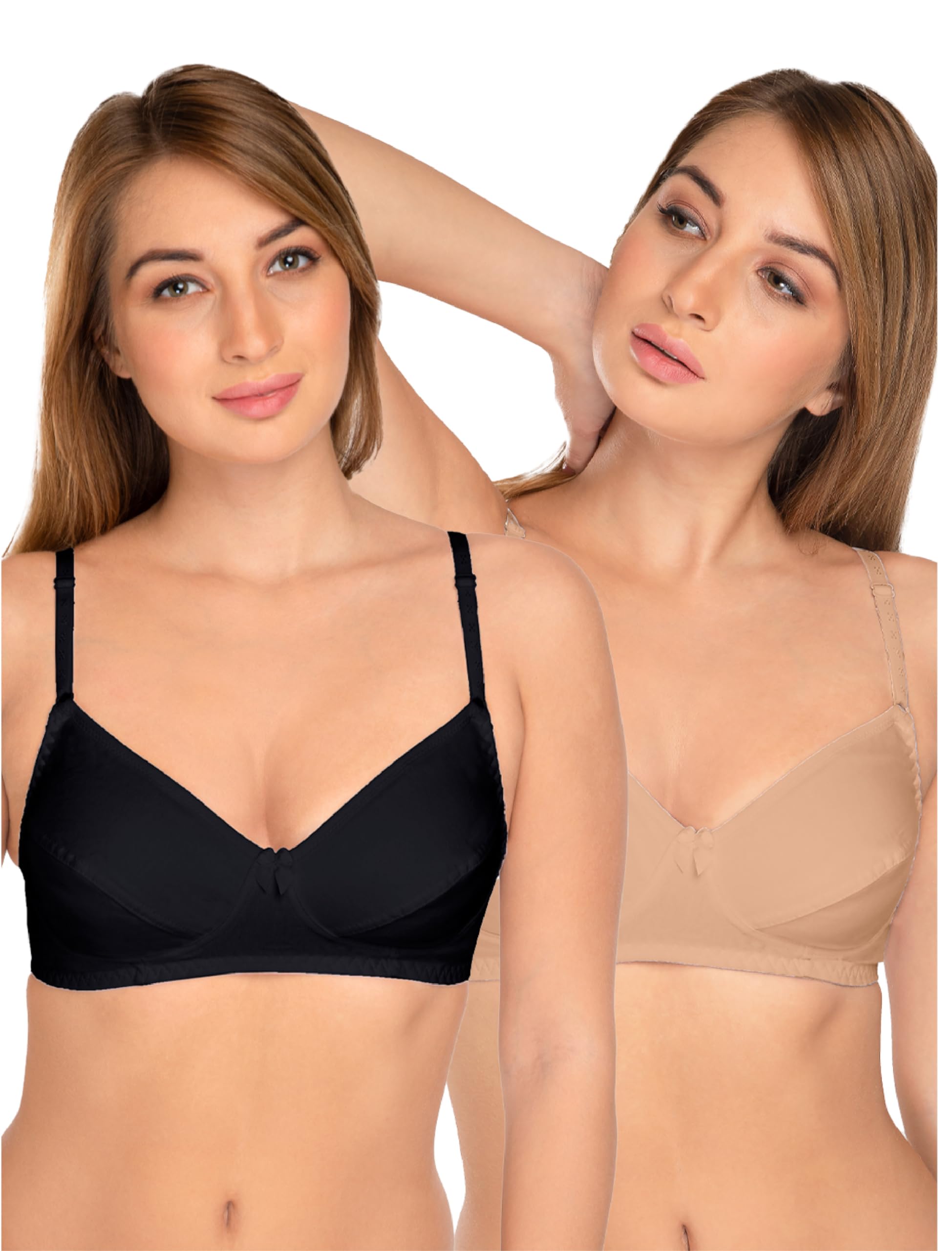 daisy dee Women's Cotton Wire-Free Non-Padded Full Coverage Seamed Regular Bra - NCLBR-picture-20