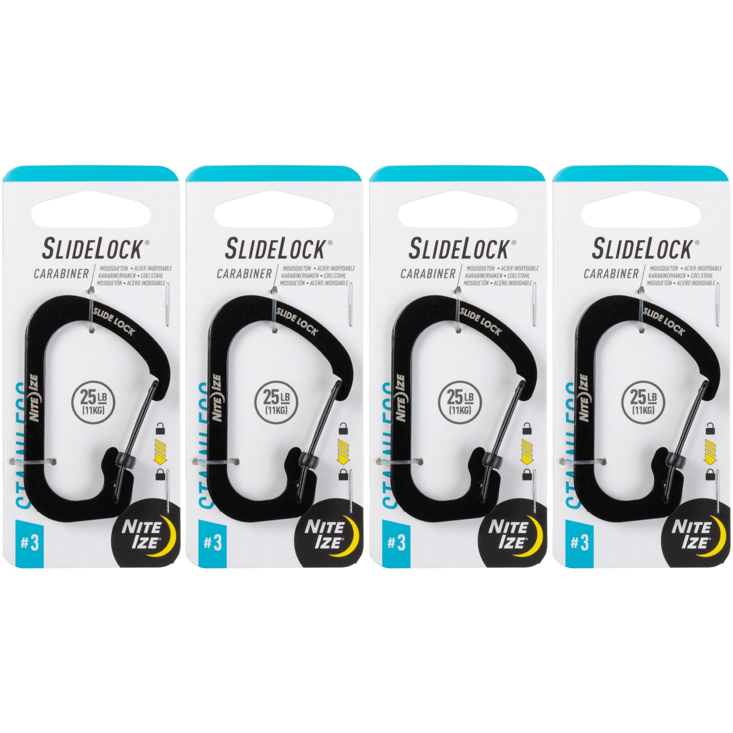 Amazon.com: Nite Ize SlideLock Carabiner Stainless Steel - Key