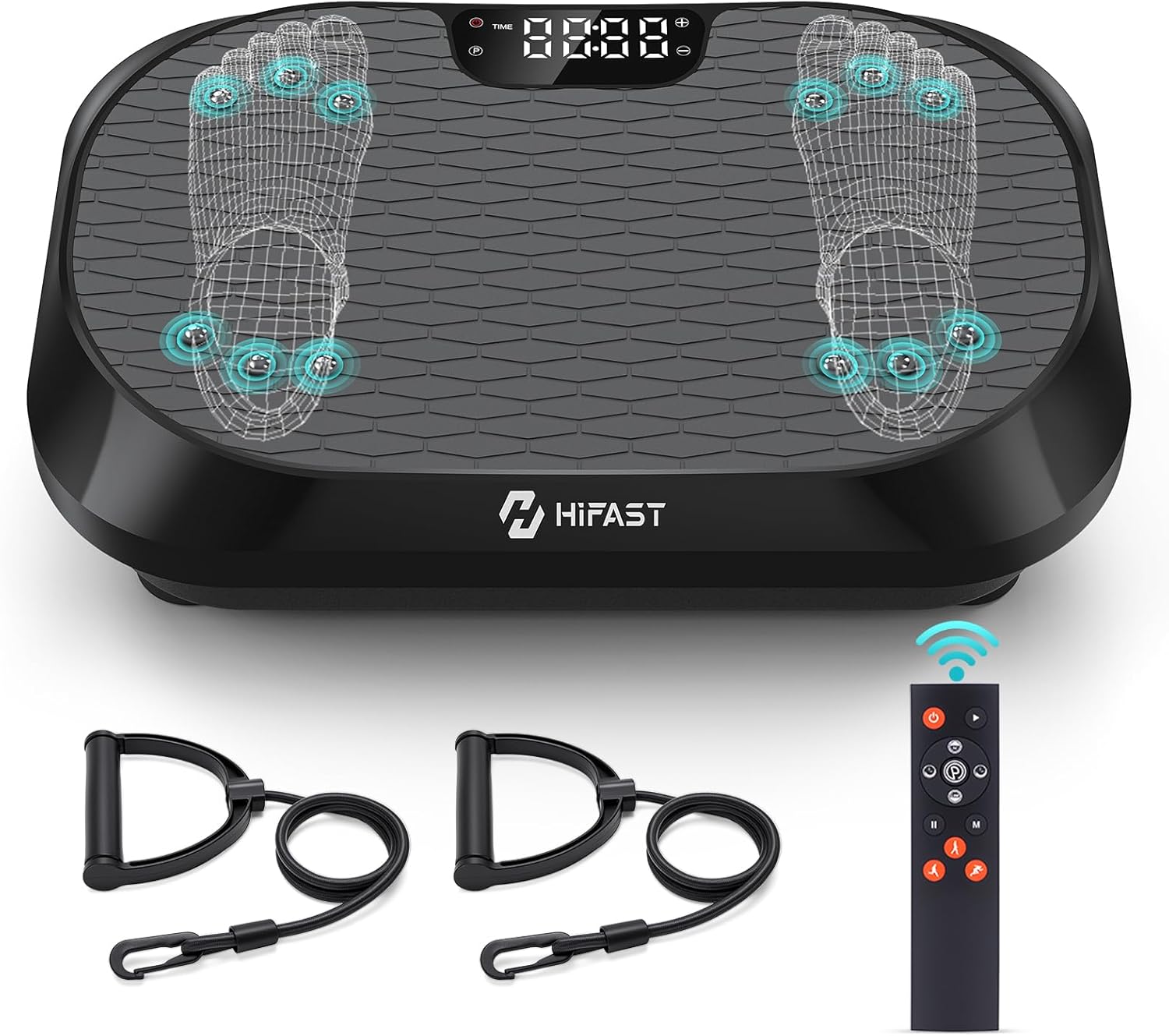 Photo 1 of  Vibration Plate Exercise Machine with Magnetic Acupoints, Lymphatic Drainage Vibrating Plate with 9 Modes & 120 Adjustable Speeds, 400 Lbs Capacity Whole Body Vibration Platform for Women Men 