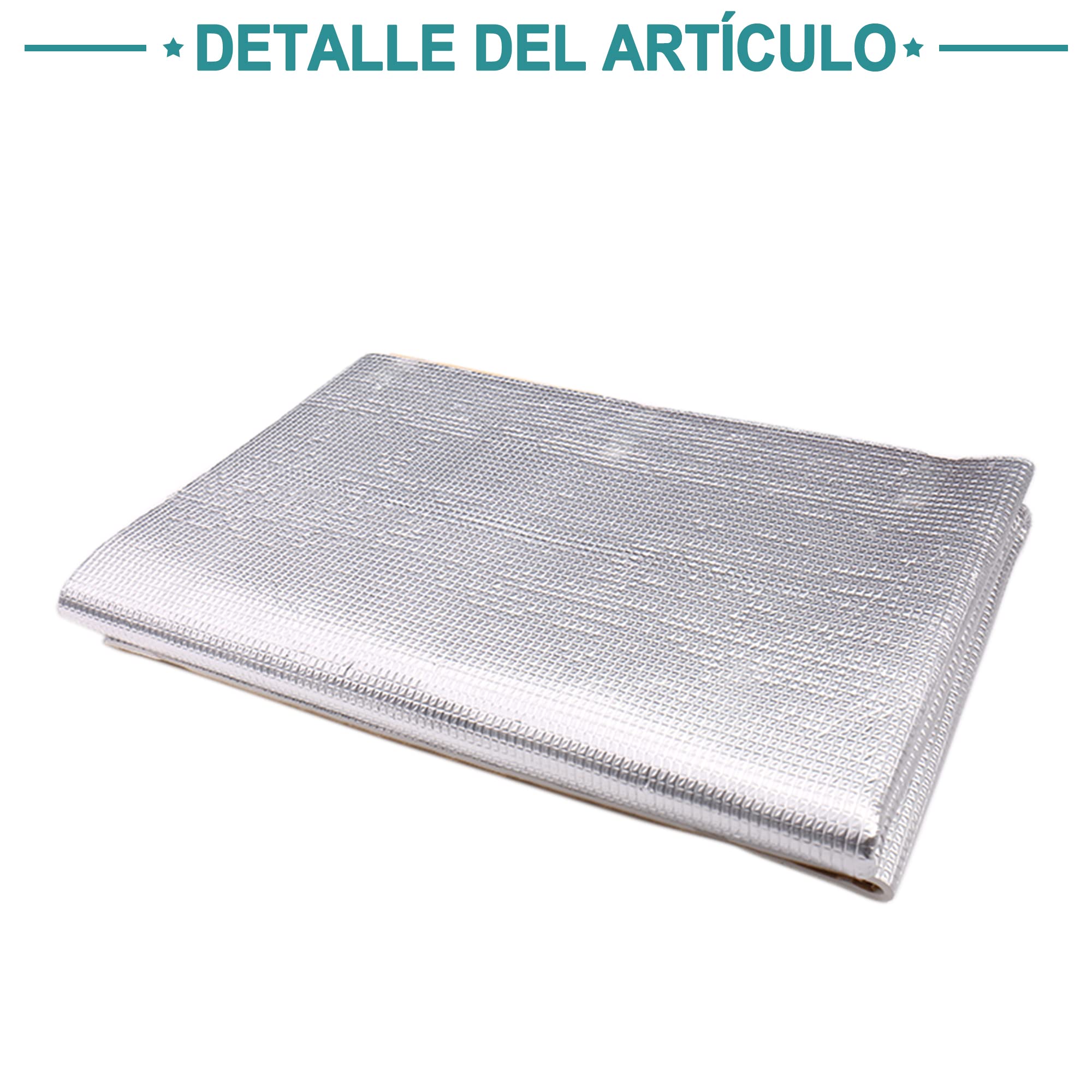 QUARKZMAN 0.6㎡ 6mm Auto Tappetino Isolamento Acustico Alluminio Fonoassorbente Autoadesivo per Cofano Motore Insonorizzante 100cmx60cmx6mm