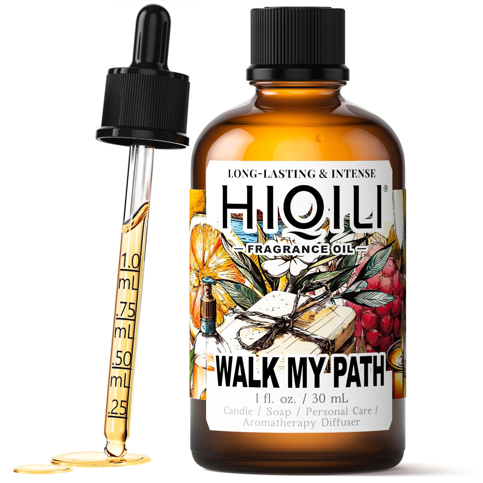 HIQILI Walk My Path Fragrance Oil for Diffuser, Candle &amp; Soap Making