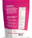 LULUTOX Detox Tea - Mélange à base de plantes avec Dandelion, Ginseng et Ginger - Soutient une santé saine et digestive - Vegan, tout naturel, sans laxatif - Saveur de pêche (28 Services)