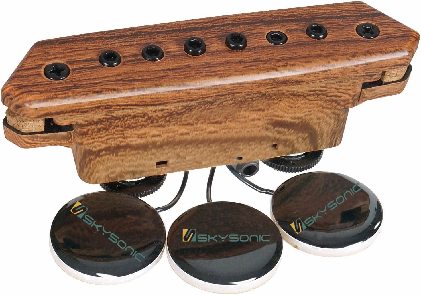 Skysonic A-910 Guitar Pickup Acoustic Electric Transducer for Acoustic Guitar,Passive Magnetic / Microphone Contact Sound hole Pickup