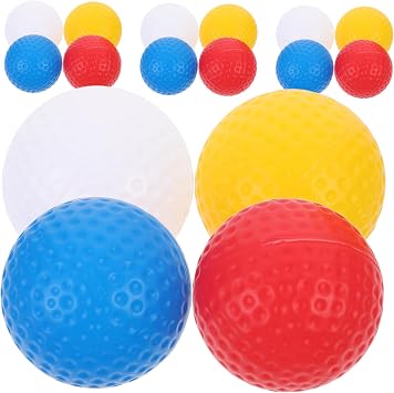 16pcs Golf Balls Plastic Training Balls Wear-Resistant Reusable Exercise Accessory