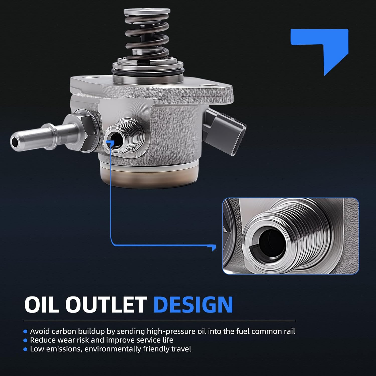 High Pressure Fuel Pump, for Ford F150 for Expedition for Lincoln Navigator 2015-2017 3.5L, Replace# HM10005, GDP204, BL3Z9350A, BL3E9D376CH, BL3Z9350C, BL3Z9350D