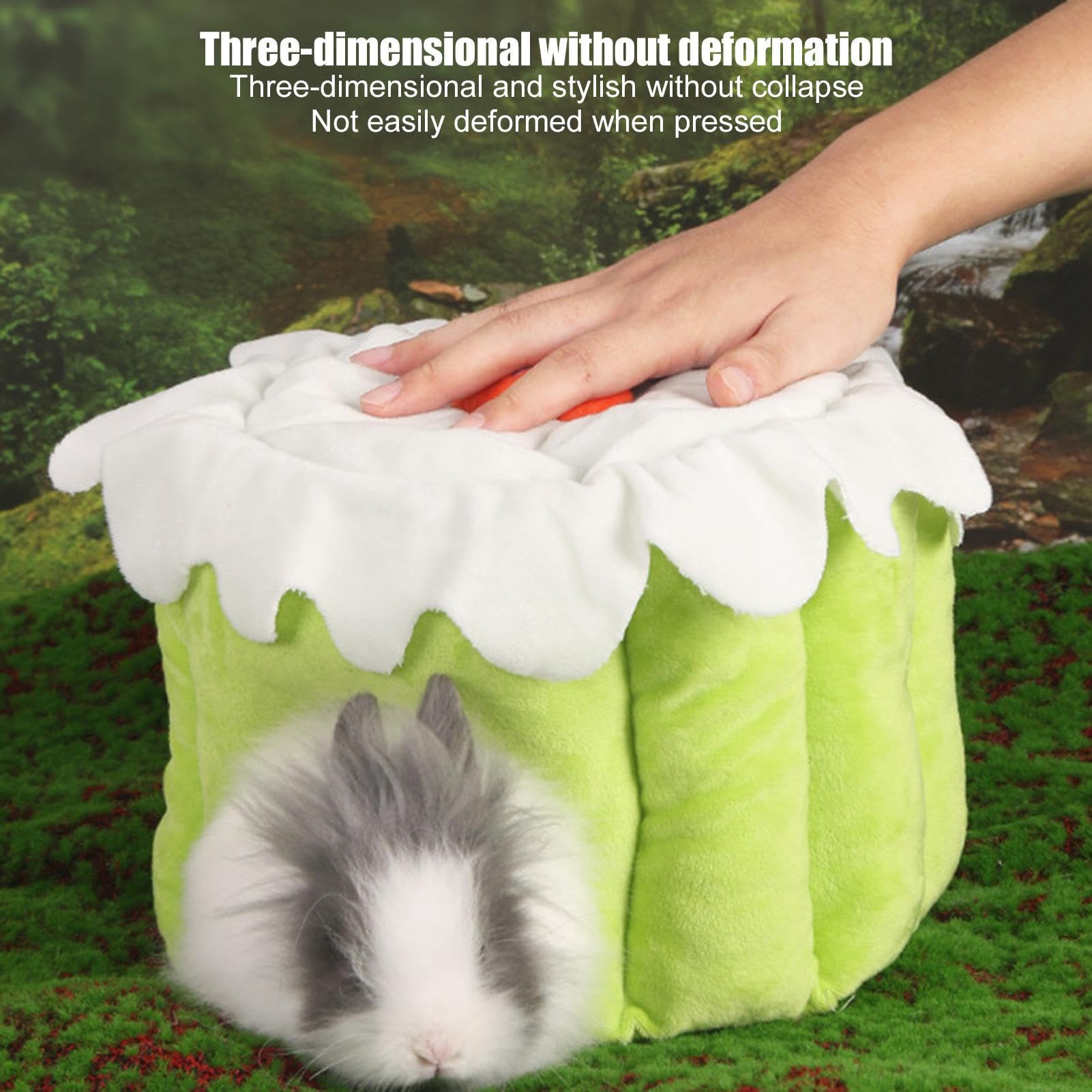 Cama para Conejos Colgable En Forma De Pastel para Petauros | Cama sin Fondo para Chinchilla para Hámster Conejo Hurón Ardilla Voladora y Roedores Pequeños