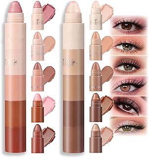 قلم ظلال عيون من الميكاكوز، قلم ظلال عيون كريمي ناعم ولامع، قلم ظلال عيون لامع مقاوم للماء، قلم ظلال عيون انيق مقاوم للماء، لونين