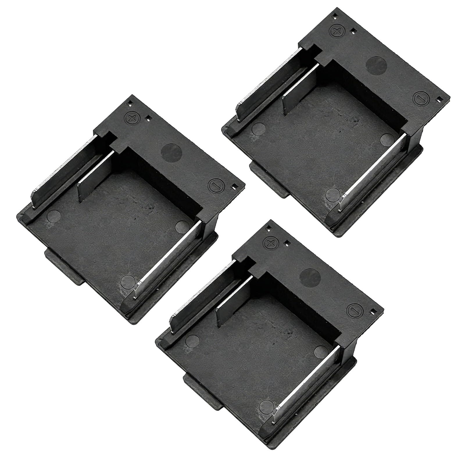 Hdoytxxm 3Pcs Conductivity Copper Connector Compatibility For Tool Equipment Lithium Batteries 3Prong Terminals Adapters Power Tool Stable Current Transmission Supply