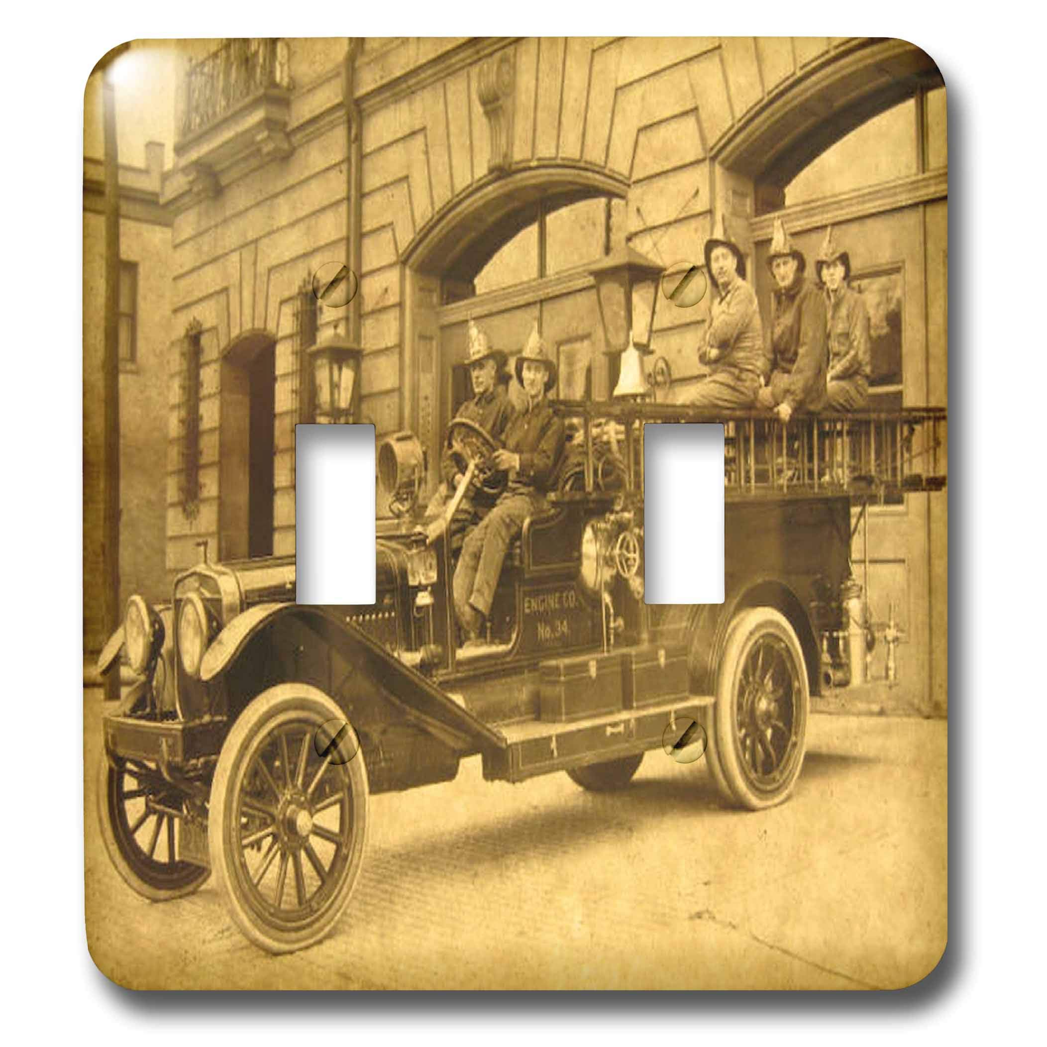 Interrupteur baïonnette camion pompier rétro pour chambre enfant ou bureau