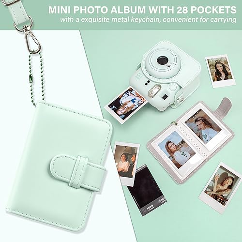 Miniatura 4 de Funda protectora para cámara y álbum compatible con Fujifilm Instax Mini 12  Polaroid Instax 12 Mini bolsa de transporte con correa para el hombro y