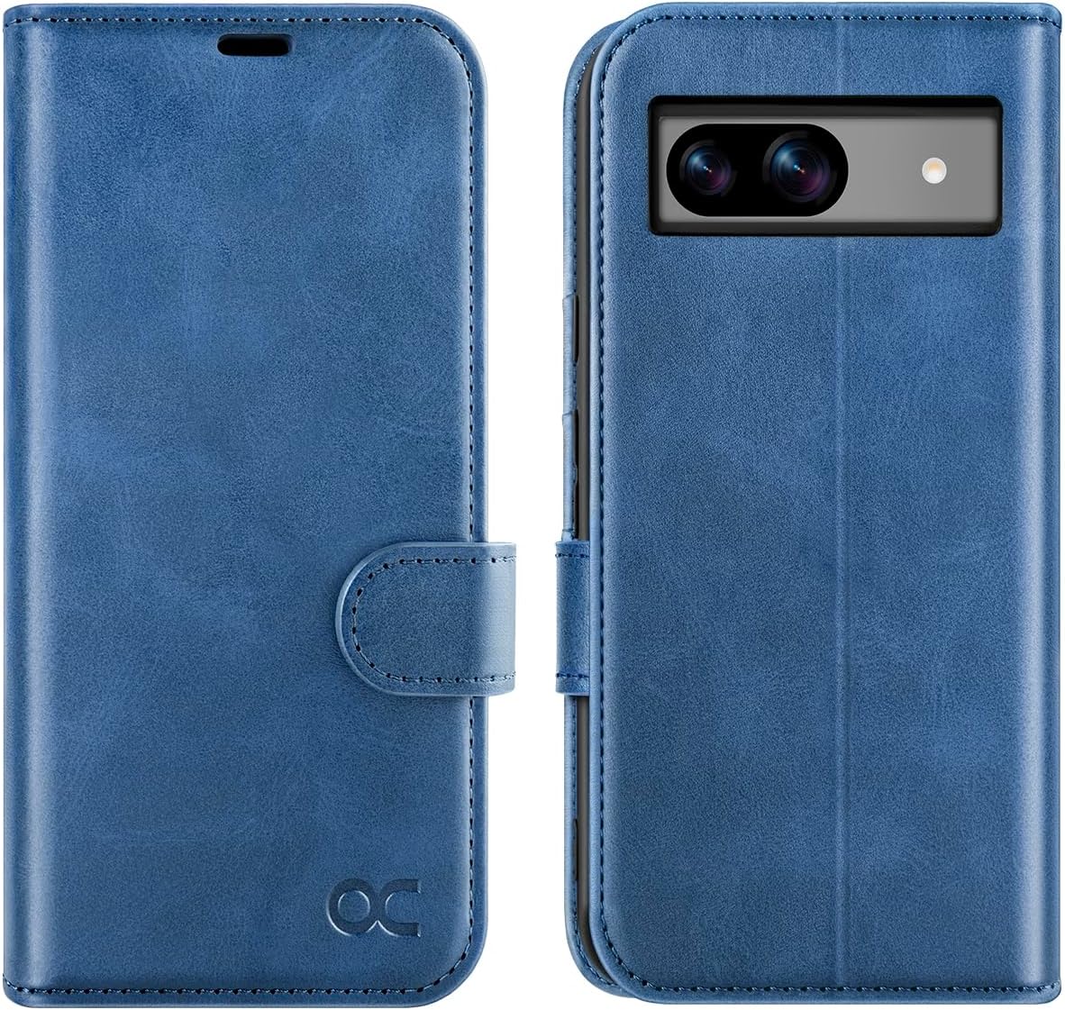 OCASE Compatible with Google Pixel 8A Wallet Case, PU Leather Flip Folio Case with Card Holders RFID Blocking Kickstand [Shockproof TPU Inner Shell] Phone Cover 2024 (Green)
