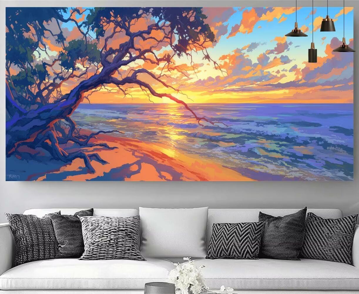Peinture Diamant 5D Grand Format 40x120cm contre le stress | Canevas complet facile - 8
