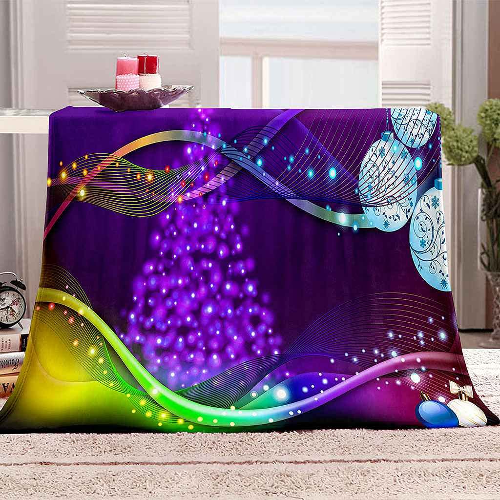Couverture flanelle douce anti-froid pour grand lit et canapé
