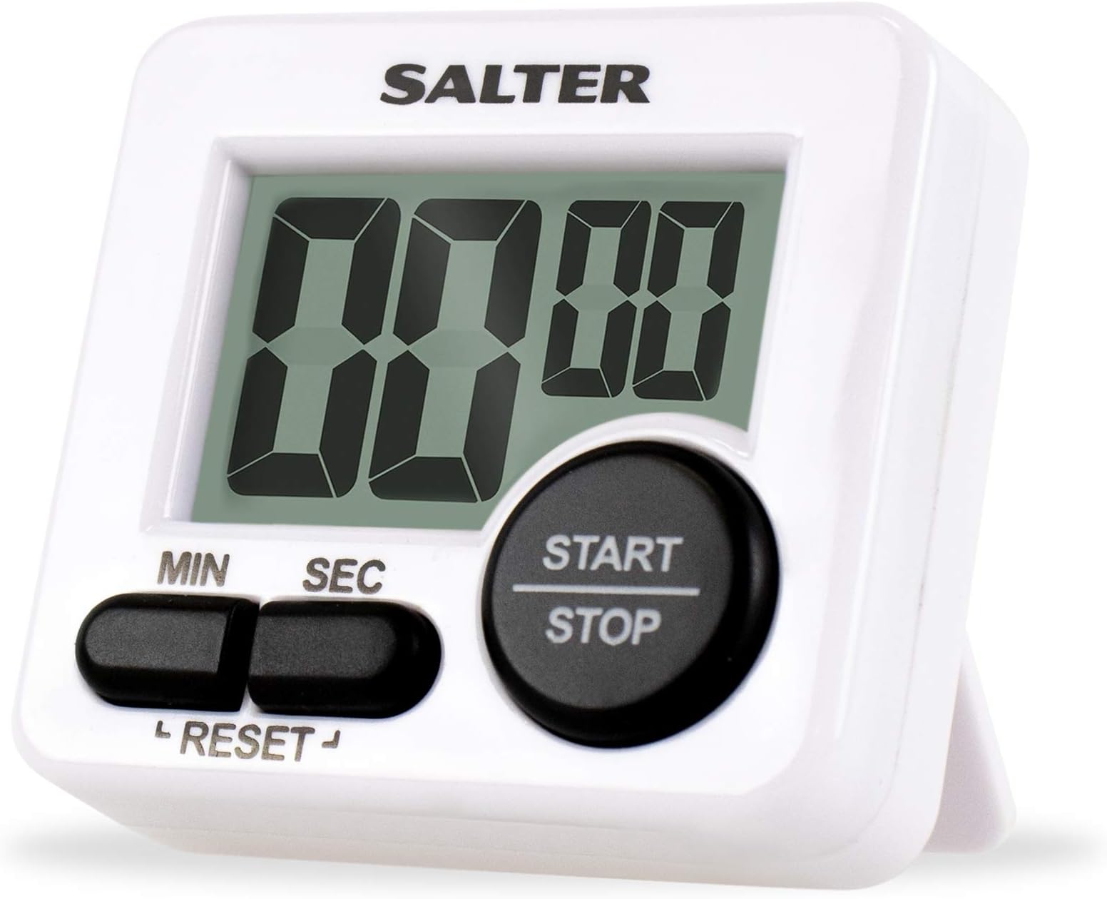 Salter Mini Kitchen Cooks Timer – Electronic Digital Clock, Cooking Countdown Device for Precision Baking, 99 Minutes 59 Seconds, Large Start/Stop Button, Loud Long Ring Beeper – 2 Year Guarantee