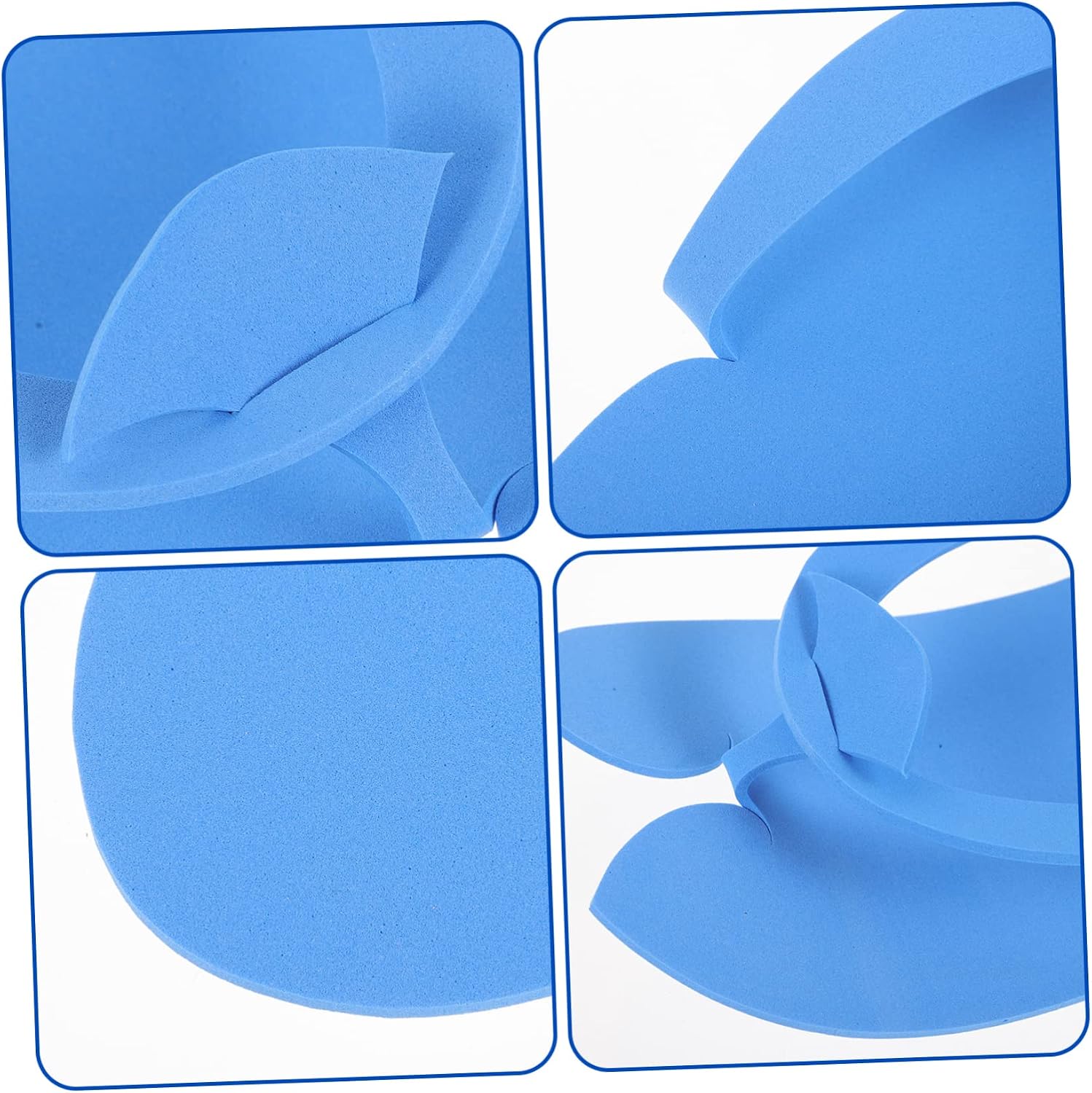 12pairs Disposable Eva Pedicure Salon Slippers Breathable Flip-flops for Women Disposable Footwear for Beach Random Color