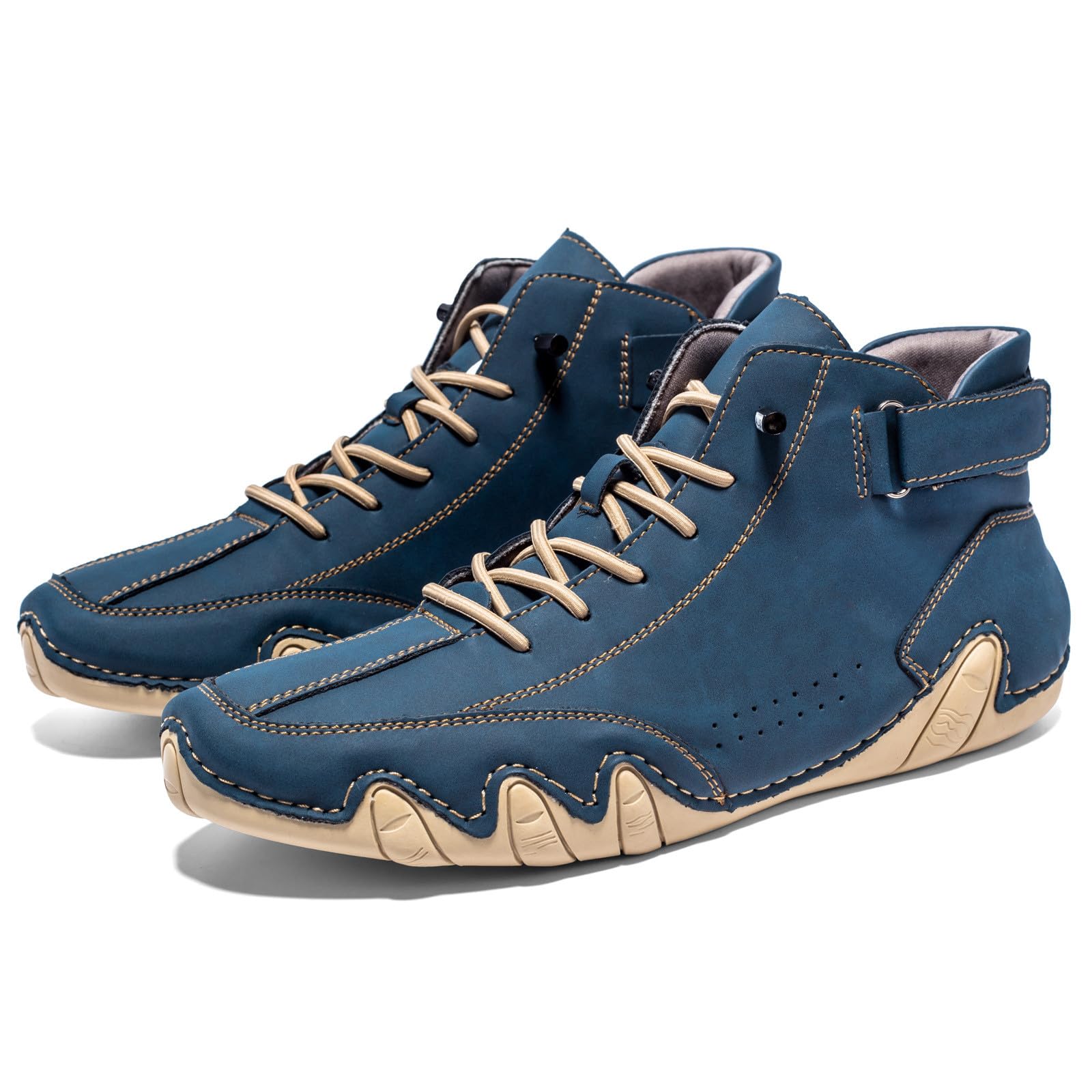 Zapatos planos casuales de piel sintética para hombre, transpirables