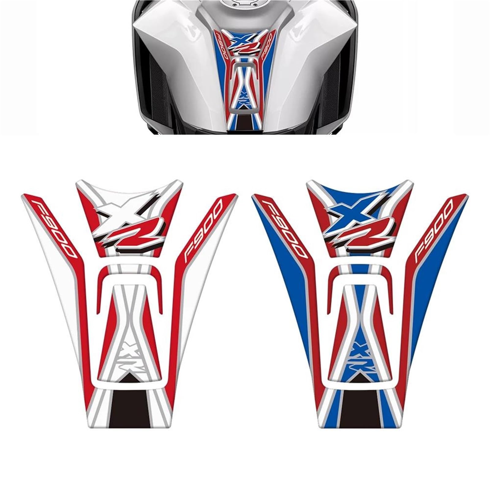Tank Pad Adesivi Per Serbatoio Carburante Laterali Per BMW F900XR F 900 XR 2020-2025, Kit Di Adesivi In Gel Per Protezione Serbatoio Adesivo Serbatoio(BLU)