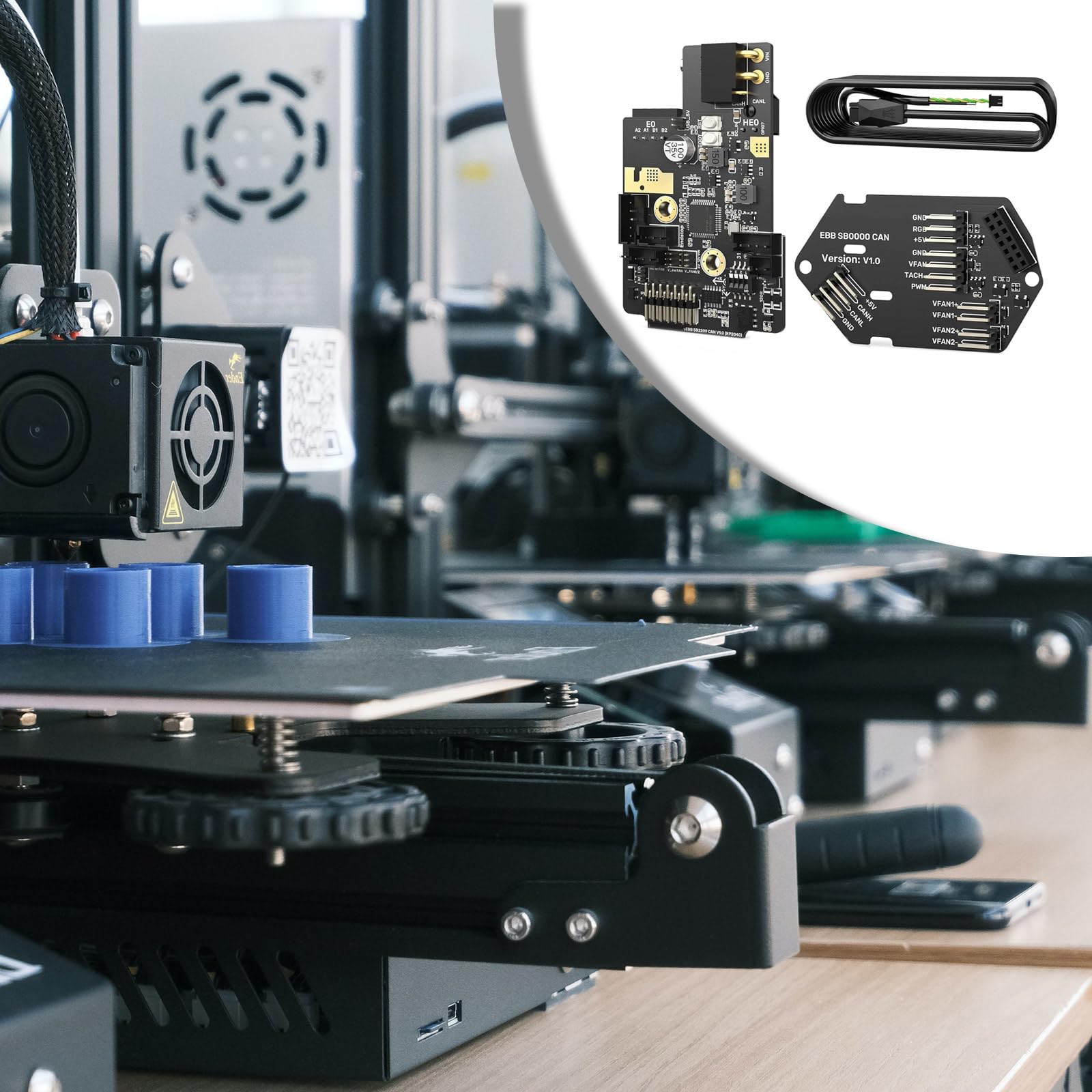 EBB SB2209 CAN(RP2040) Board Hotend Klipper Canbus Extruder HeadTool Max31865 Adapterplatine für Voron StealthBurner EBB SB2209 CAN (RP2040) für Voron StealthBurner 3D-Druckerteile Hotend Klipper