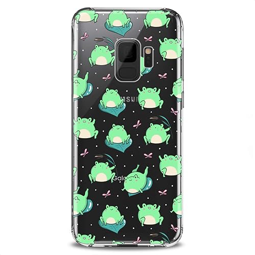 Miniatura 9 de Funda compatible con Samsung S25 S24 S23 FE S22 Plus S21 Ultra S20+ S10e Note 20 S9 Kawaii Frogs Pattern Print Design Colorful Green Slim Fit Linda
