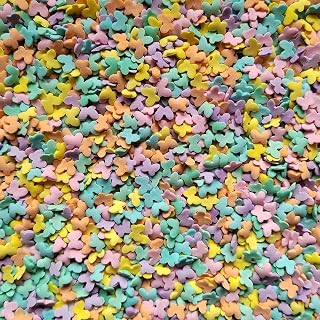 Multicolor Butterflies Sprinkles Mixed Sugar Cake Cupcake Toppers Cookie Dessert Ice Cream Donut Decoration 2.47 Ounce
