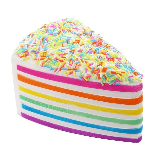 Anboor 5.8 "Squishies Cake Rainbow Jumbo Slow Rising Kawaii Scented Cheese Squishies, 1Pcs