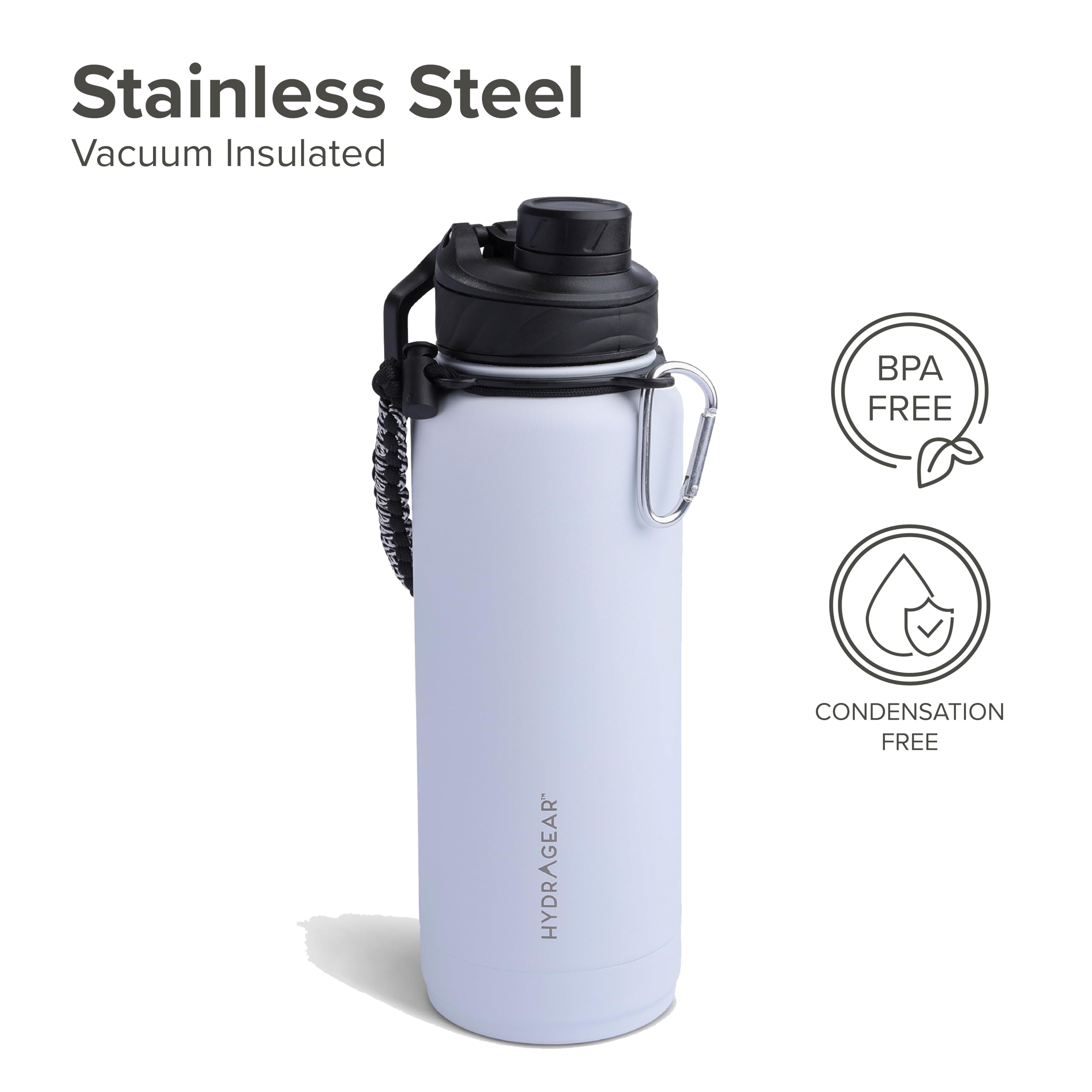 Amazon.com: Hydragear Zenith Chugger 40 oz Stainless Steel Bottle