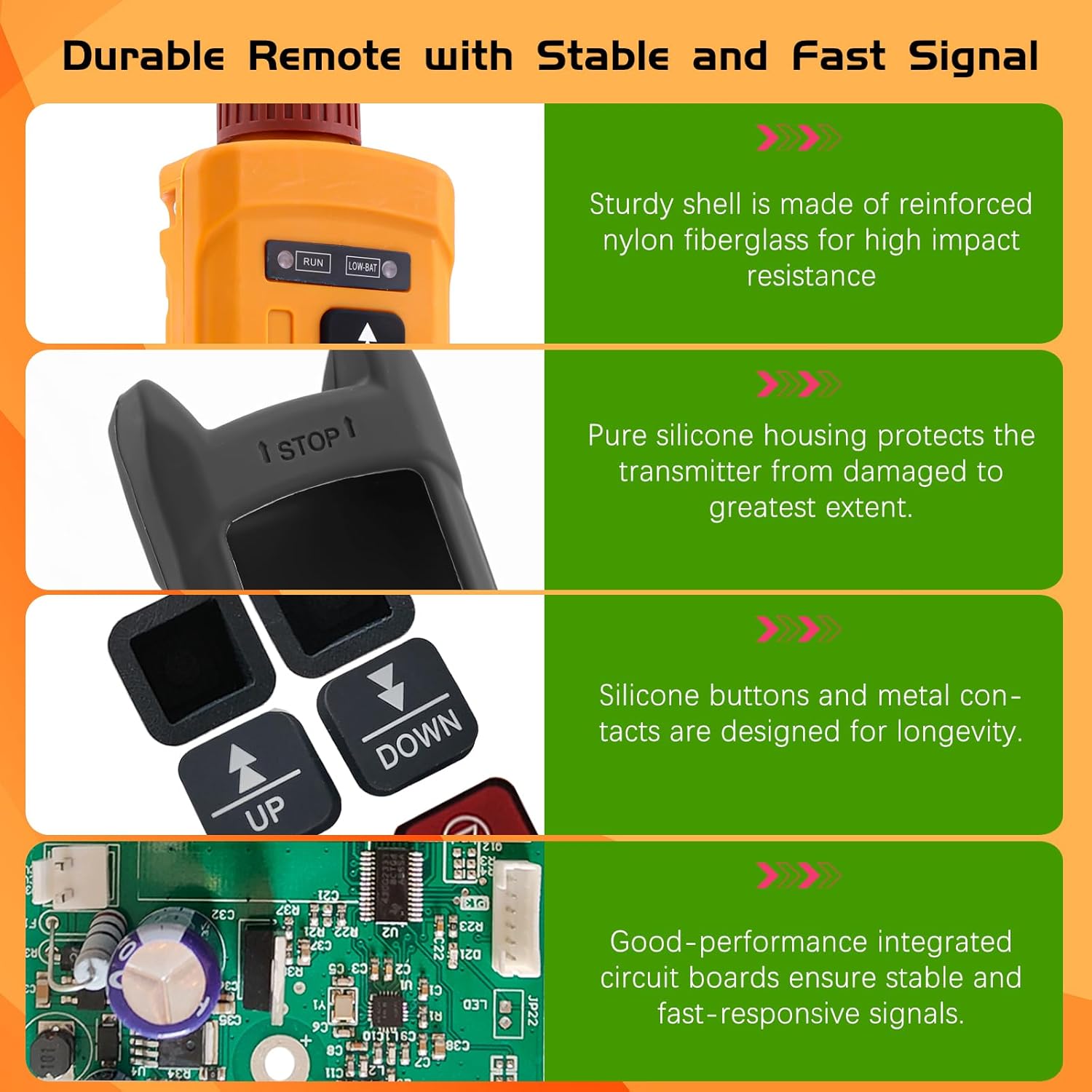 Hoist Crane Wireless Remote Control 4 Channel Button Mini Industrial Radio Controller for Overhead Crane