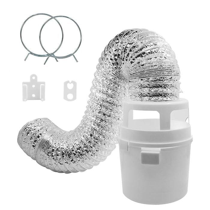 Buy MAYITOP Indoor Dryer Vent Kit With 4Inch by 5Foot Duct And Lint