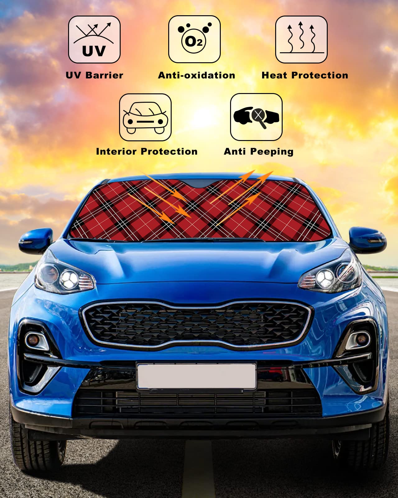 Car Sun Shades In Interior Parts &amp; Accessories | Red