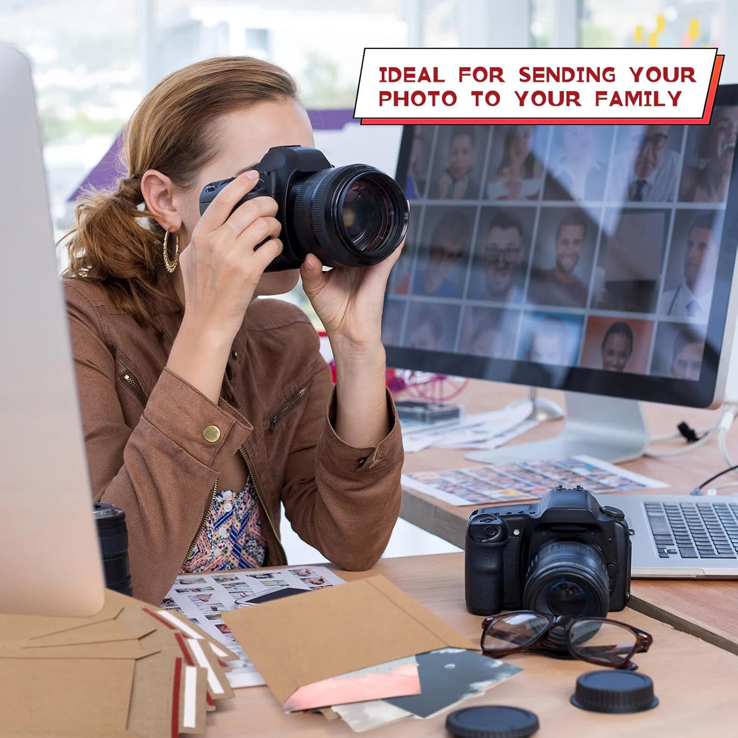 Fainne 300 Pack 6 x 8 Inch Rigid Mailers Self Adhesive Seal Photo Document Mailers 250gsm Keep Flat Kraft Photography Cardboard Envelopes for Shipping Cd, Photo, Gift Card, Document, Paper - Image 6