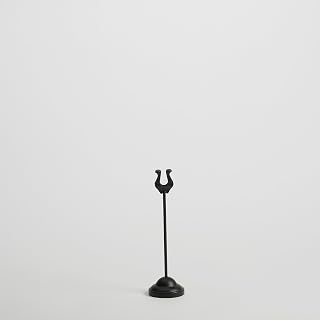 American Metalcraft HPBL8 Harp-Style Number Stand, Black, 2 ¼" Dia. x 8" H