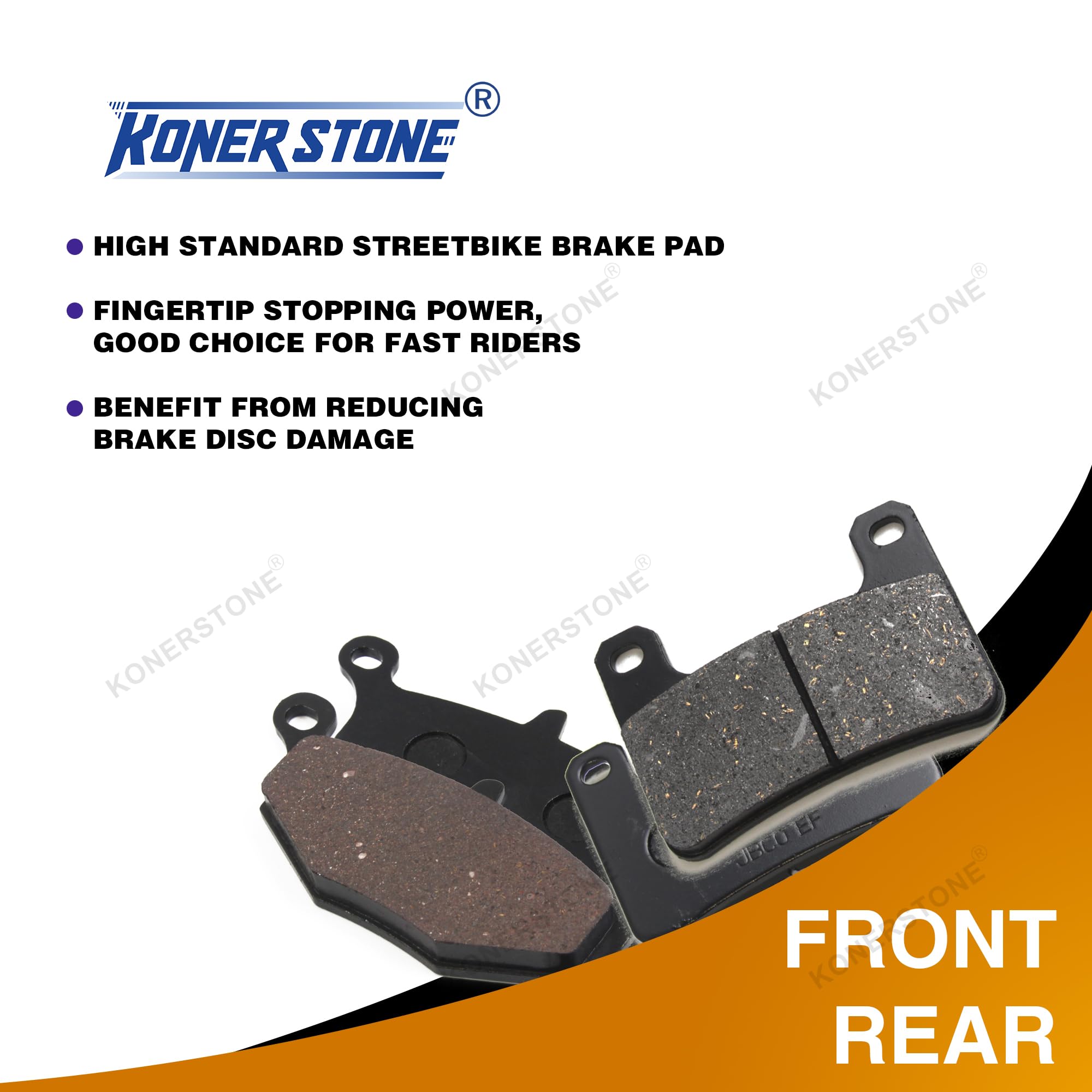 Discos de Freno Delanteros Traseros Discos Rotores y Pastillas para Suzuki GSXR 600 750 K6 K7 2006-2007/ GSXR 1000 K7 K8 2007-2008 GSX R600 R750 R1000 Accesorios para motos Negro