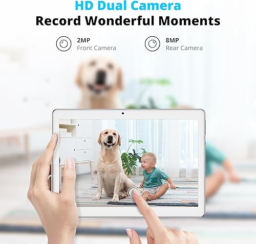 Miniatura 8 de Dragon Touch Tablet Android de 10 pulgadas con almacenamiento de 32 GB, almacenamiento expandible de 256 GB, tableta Android 12, procesador de