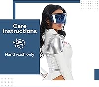 Vista 6 de Forplay Disfraz sexy de personaje de película Blast Off para mujer, Metálico