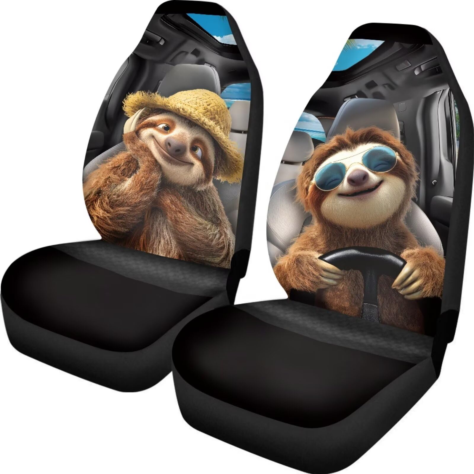 Klasyczne zestawy pokrowców na siedzenia Panda Dekoracja wnętrz Pokrowce na siedzenia samochodowe Stylowe Vany Ochraniacz Siedzenia 35X138Cm