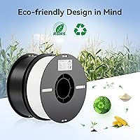 Vista 7 de Creality Filamento para Impresora 3D, Filamento PLA 1.75mm Paquete 2Kg para Impresión 3D, Filamento PLA Ender Sin Enredos, Fuerte Adhesión