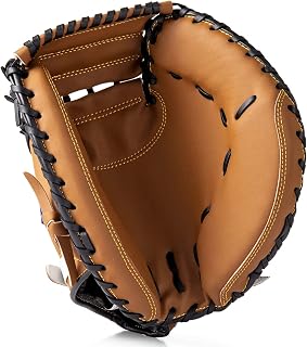 Gracfulcub Right Hand Throw Catcher's Mitt - Durable Synthetic Leather Glove for Youth Adult Baseball Softball Training